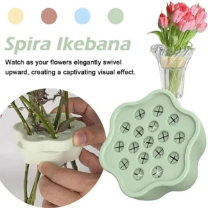 Support décoratif en plastique pour tiges, design en spirale, pour arrangements floraux DIY, robuste et fiable, bouquet floral - Product Image 2