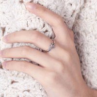 Grenzüberschreitender Bestseller: Vergoldeter Roségold-Herzring mit individuell graviertem Design im europäisch-amerikanischen Stil
