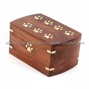 Urne funéraire en bois pour cendres d'animaux de compagnie Urnes funéraires en bois pour cendres de chat et de chien Urnes en palissandre à bas prix - Product Image 1