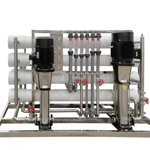 Apparecchiature per il trattamento delle acque a doppio stadio, macchina per l'osmosi inversa dell'acqua, filtro RO, macchina per la produzione di acqua minerale