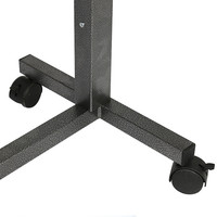 Table de lit d'hôpital Dragon DW-OB001, nouveau design, en acier et bois, avec 4 roulettes, garantie de 2 ans
