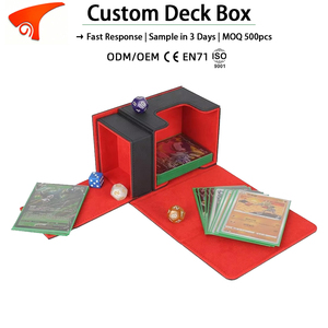 Boîte de rangement Torson Trading pour cartes Magic: The Gathering Dragon Shield, capacité 100+ cartes, boîte de collection en PU pour jeux de société - Product Image 1