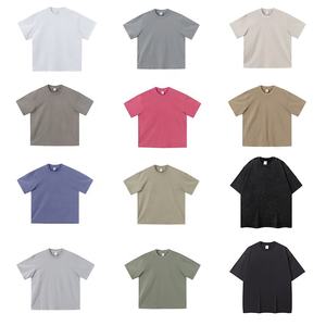 <span class=keywords><strong>Ropa</strong></span> de Verano para Hombre, Estilo Holgado, Liso, Moderno, para Parejas, Camisetas de Algodón, <span class=keywords><strong>Ropa</strong></span> Personalizada, Sudadera con Efecto Ácido - Product Image 6