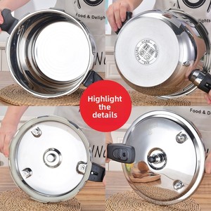 <span class=keywords><strong>Pentola</strong></span> <span class=keywords><strong>a</strong></span> <span class=keywords><strong>Pressione</strong></span> Ecologica da <span class=keywords><strong>5</strong></span> <span class=keywords><strong>Litri</strong></span> in Acciaio Inox Lucido Compatibile con Gas e Induzione con Supporto - Product Image 4