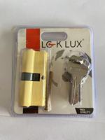 Lcklux Cylindre de serrure à double tour à double rainure, design moderne, très vendu, pour porte d'ordinateur, en laiton avec boîtier en zinc, haute sécurité 3