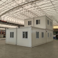 Maison conteneur portable 2024 en promotion, modulaire sur mesure avec salle de bain intégrée, douche et toilettes préfabriquées