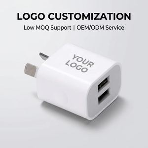Cargador Rápido para Teléfono con Doble USB y Enchufe AU de 5V2A, Directo de Fábrica, 10W, Cubo Compacto, Carga Simultánea de Dos Dispositivos, Logotipo Personalizado - Product Image 4