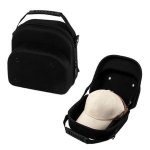 वाटरप्रूफ नायलॉन हार्ड वा बेसबॉल कैप मामले कंधे के स्ट्रैप स्टोर 6 कैप पूर्ण-ज़िप बंद यात्रा कैंपिंग - Product Image 2