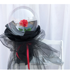 INS Nuovi prodotti regali <span class=keywords><strong>di</strong></span> San Valentino trasparente bobo ballon led rotonda rosa bobo <span class=keywords><strong>palloncini</strong></span> rosa fiori per la ragazza regalo dell'amante - Product Image 5