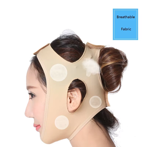Material de neopreno para reducir el estiramiento de la barbilla doble Vendaje facial <span class=keywords><strong>V</strong></span> <span class=keywords><strong>Line</strong></span> Lift Ligero Transpirable Cómodo Cinturón de plástico - Product Image 4