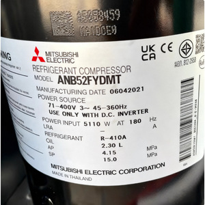 Compresseur de climatisation et de réfrigération Mitsubishi ANB52FKQMT ANB52FKEMT ANB52FYDMT, refroidissement et chauffage - Product Image 5