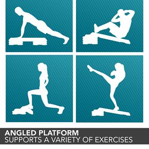 Piattaforma Fitness palestra LADYGLOW Step up esercizio con riser allenamento personalizzato antiscivolo regolabile aerobica Stepper Deck - Product Image 5