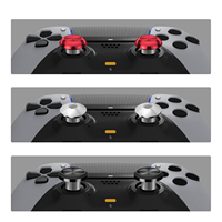 Kit de réparation de capuchons de joystick métalliques 6 en 2, axe métallique haute durabilité, compatible avec les manettes PS5, DS5, Switch Pro, Xbox