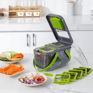 Factory Wholesale Kitchen Accessories 14 in 1 Food <b>Cutter</b> Veggie Onion Chopper Mandoline Slicer Multifunctional <b>Vegetable</b> <b>Cutter</b> - Product Image 1