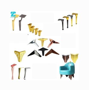 Patas de Sofá Metálicas Modernas - Patas de Repuesto Duraderas en Dorado/Negro/Cromo para Muebles de Sala de Estar y Uso en Exteriores - Product Image 5
