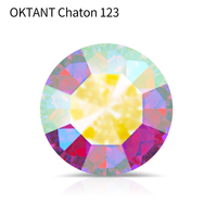Original d'Autriche Oktant Premium Chaton Article O123 Point Back Round Stone Glass Rhinestone Promotion avec prix économique