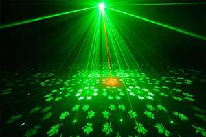 Lumière laser LED Bee Eye 6-en-1 avec télécommande, indice de protection IP20, corps en aluminium, couleur RGBW, option verte, lumière stroboscopique, lumière d'ambiance - Product Image 6