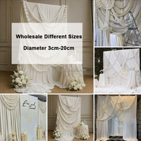 Chaîne de perles en mousse super grande et moderne pour la décoration murale, les fêtes d'anniversaire, les décorations de mariage, les accessoires photo pour les fêtes