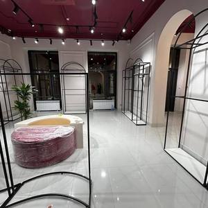 Custom Metal Heavy Duty Eco-Friendly Clothing <b>Display</b> Rack | <b>Wall</b>-<b>Mounted</b> & Island Retail Hanger Fixtures - Product Image 5