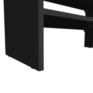 DB ชั้นวางรองเท้าแบบเปิดประทุนสำหรับบ้านตู้รองเท้าพลาสติกซ้อนทนทานดีไซน์ทันสมัยสำหรับห้องนั่งเล่นห้องนอนฮาวเวิร์ดสีดำ - Product Image 2