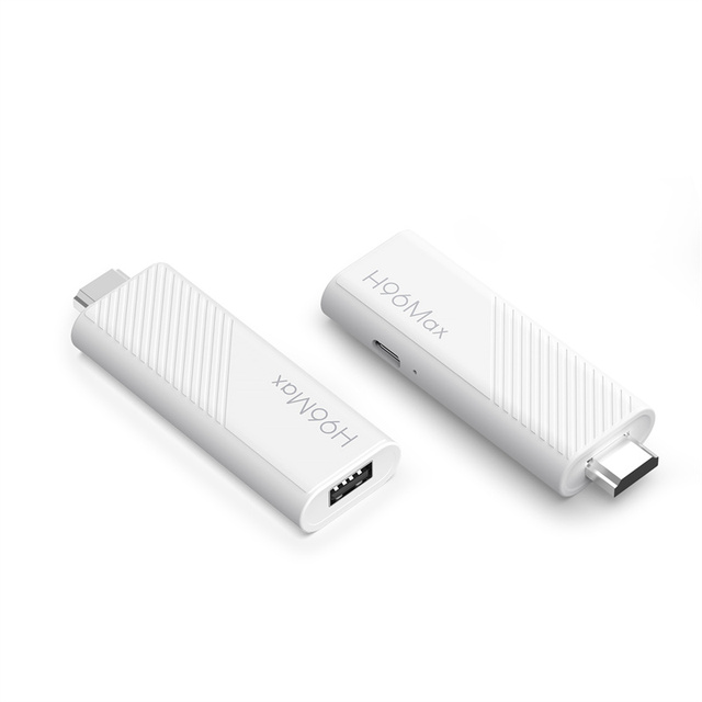 H96 MAX H313 Smart Mini TV Stick Allwinner H313 Quad Core 4K UHD Output Wifi6 BT5.0 100M/LAN   Set Top Box