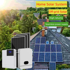 Kit Completo para Suministro de Energía Residencial en Techos de Viviendas, Panel Mono/Poli de 20kW, Inversor MPPT/PWM, Sistema de Energía Solar Híbrido Fuera de la Red - Product Image 1