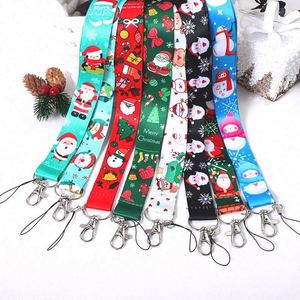 Cordón de tela personalizado para Navidad con broche de langosta para tarjetas de identificación, teléfonos y llaves – Regalo festivo ideal - Product Image 1