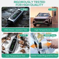 Chargeur EV portable Ovrod Australia Market Fast AC Type 2 32A 7kW, station de recharge pour véhicules électriques à usage domestique