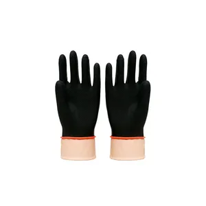 High Quality Cheap Gloves Latex Black Coated Garden Working Guantes Latex For Work Protection Gloves