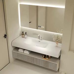 Luxury Hotel <strong>Bathroom</strong> Sets Floating Single Basins <strong>Bathroom</strong> Vanity <strong>Bathroom</strong> Furniture Set Customized - Product Image 6
