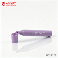 Tubes vides personnalisables D19mm pour rouge à lèvres et crème contour des yeux, emballage en plastique PE, bouchon à vis PP, sérigraphie, 5ml-25ml sur mesure