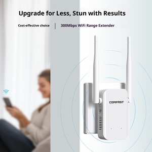 Comfast CF-WR301S V3 nhà <span class=keywords><strong>Wifi</strong></span> Repeater 300Mbps hai ăng-ten thông qua-Tường tín hiệu khuếch đại với 80 mét vuông bảo hiểm và 82mW đạt được - Product Image 2