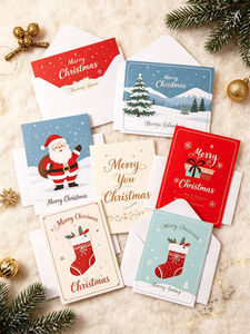 Customizable Bulk Christmas Greeting <b>Cards</b>, Festive Assorted <b>Cards</b> with Envelopes for Holiday Greetings & Business Use - Product Image 4