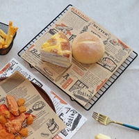 Papier alimentaire jetable résistant à la graisse, emballage anti-graisse pour collations, pâtisseries, barbecues, plats à emporter
