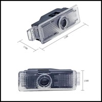 Nouveau projecteur de lumière de porte de voiture WIITECH 2 pièces, logo personnalisé, lumières LED pour BMW séries 1/2/3/4/5/6/7/X/Z/M/GT