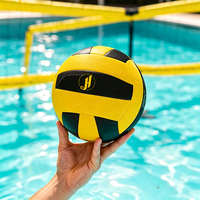 Volley-ball de piscine JH pour 4 joueurs, filet de volley-ball flottant avec rembourrage en mousse, kit de volley-ball aquatique portable avec sac de rangement