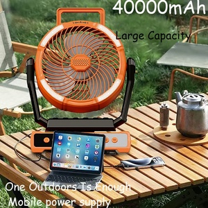 Ultra-Long Life 40000mAh Rechargeable LED Intelligent Remote <b>Control</b> <b>USB</b> Cooling Fan Newly Launched Outdoor Camping Portable Fan - Product Image 6
