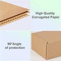 Neuankömmling falten Wellpappe Versand Mailer Kraft papier Karton benutzer definierte Pappe flache Mailing Liefer box