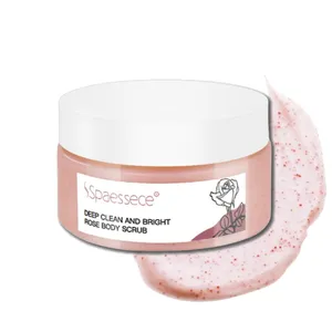 Rose Veganistische Huid Verhelderende Scrub Hydraterende Gladde Roze Body Scrub Cream Custom Private Label