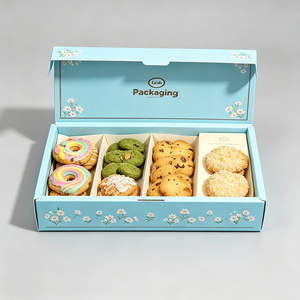 Caja para Galletas con Logotipo Personalizado, Ecológica, Hecha con Materiales Reciclados, con Separadores para Vasos, Embalaje de Cartón de Grado Alimenticio para Dulces y Pasteles - Product Image 5