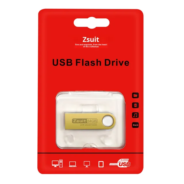 Wholesale Creative Metal USB Flash Drive 64GB Engraving 3.0 High-Speed 128GB Waterproof 32GB Mobile Phone Gift Car USB 2.0