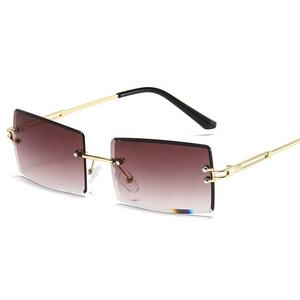 Venta caliente Street <span class=keywords><strong>Beat</strong></span> Gafas de sol 2024 Hombres Moda Espejo cuadrado sin montura Ligero Cómodo Protección UV - Product Image 3
