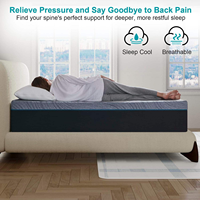 Matelas en mousse à mémoire de forme confortable pour la santé du corps Couverture d'assemblage en mousse pure de style chaud Nuit de sommeil entière