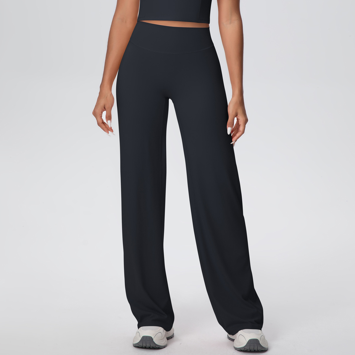 High-waisted full-length tucking yoga pants