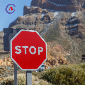 GUANGAN مقاوم للماء ليلي مرئي عاكس ألومنيوم ثماني الأضلاع للتحكم في حركة المرور تحذير أمان على الطرق - Product Image 5