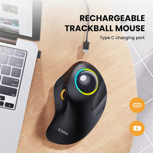 Ratón Inalámbrico Tri-Modo con Trackball, Silencioso, Personalizado, Ergonómico, Vertical, para Dibujo CAD, Óptico, Gran Venta 2026 - Product Image 3