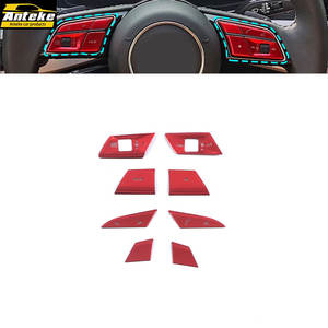 Accesorios interiores de aleación de aluminio automotriz OEM para <span class=keywords><strong>2021</strong></span> <span class=keywords><strong>Audi</strong></span> <span class=keywords><strong>Q3</strong></span> Botón de volante pegatinas decorativas - Product Image 1