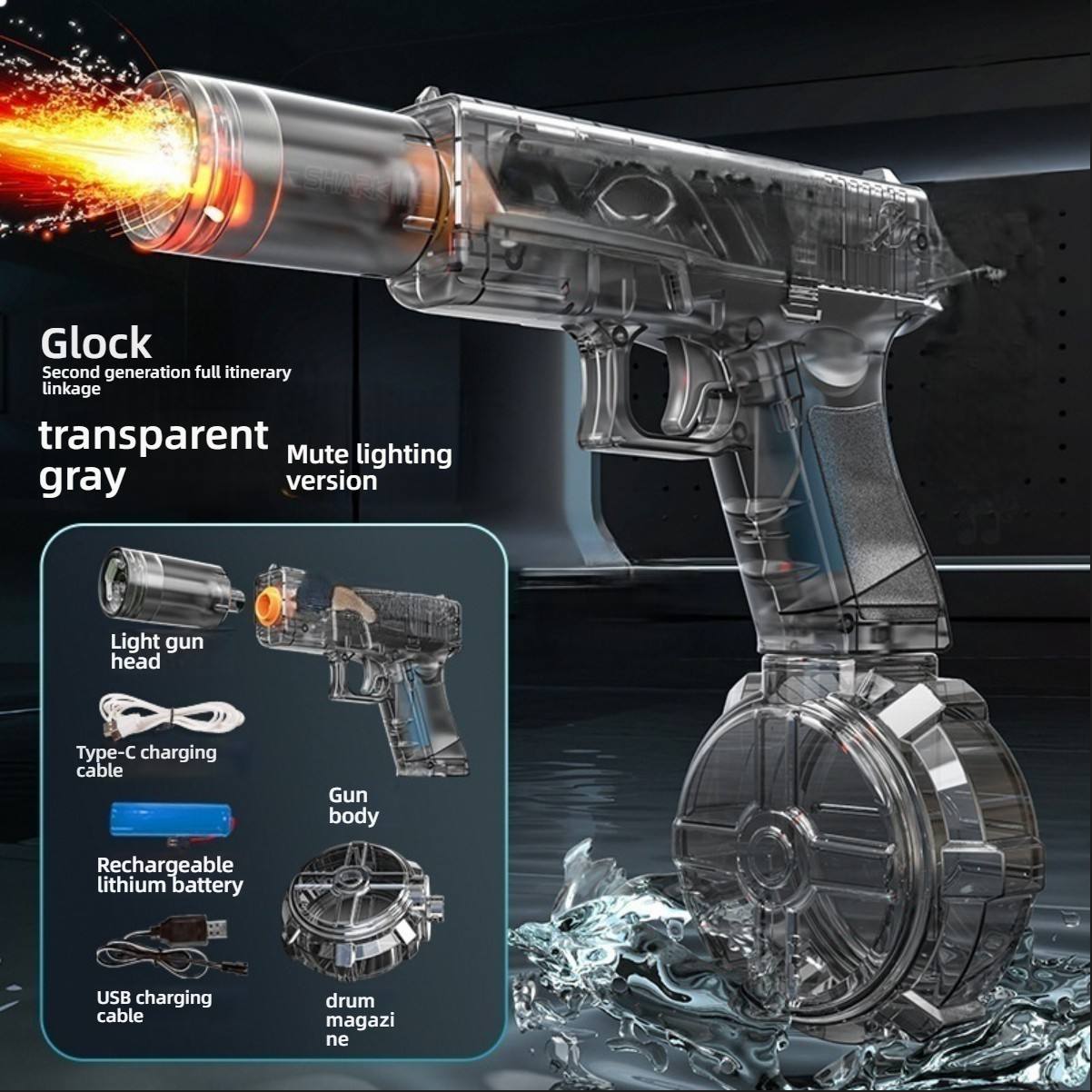 Transparent Black - Silenced Flamethrower Edition