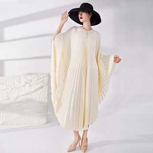 ชุดเดรสพลีทแบบไม่สมมาตร Sheen รุ่นล่าสุด สไตล์มุสลิมสำหรับฤดูร้อน ชุดเดรสหลวมไซส์ใหญ่สำหรับผู้หญิง ชุดลำลองสำหรับผู้หญิง - Product Image 2