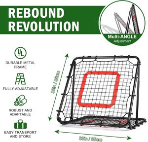 Red de Rebote para Béisbol y Sóftbol, Red de Rebote para Voleibol, Red de Entrenamiento Multideportivo, Pantalla de Rebote de Nailon de 33.5x33.5 pulgadas - Product Image 2